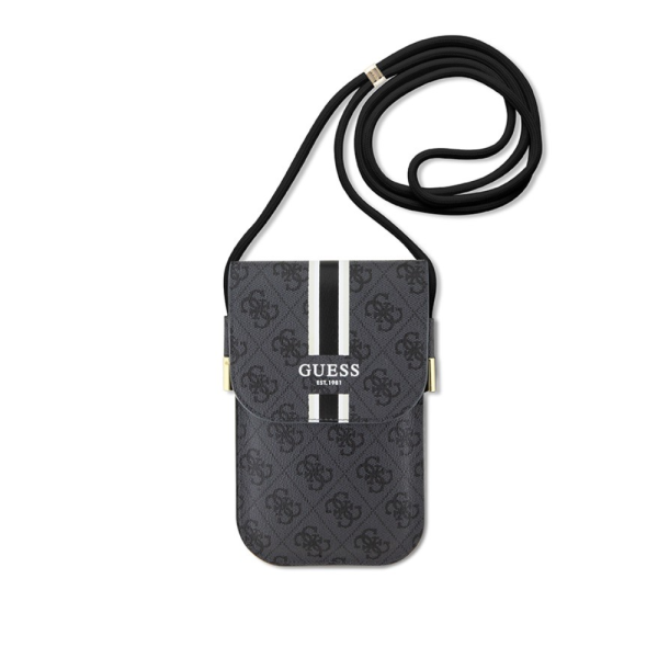 Сумка для смартфона Guess Wallet bag 4G Stripes Black 3666339119577