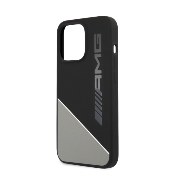 Накладка AMG 13 Pro Max Liquid silicone Two tones White line Hard Grey 3666339019280/NL
