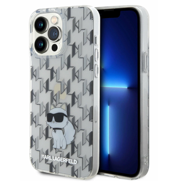 Накладка Lagerfeld 15 Pro PC/TPU Monogram NFT Choupette Hard Transparent 3666339163617/NL