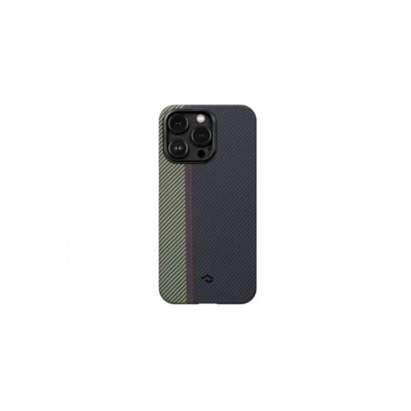 Накладка Pitaka MaGez Case 3 14 Pro Black/зеленая полоска/NL