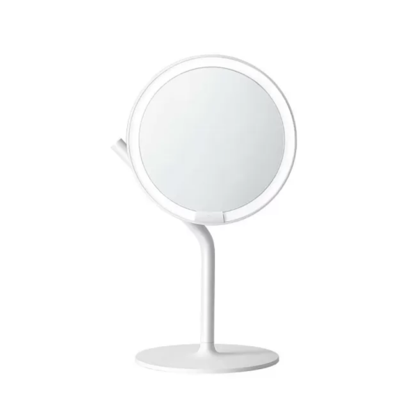 Зеркало косметическое Xiaomi Mini 2 Desk Makeup Mirror  AML117 белый