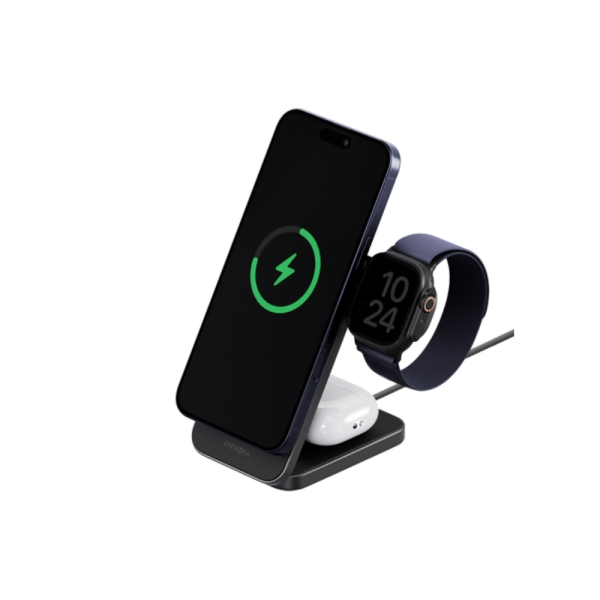 Беспроводное зарядное устройстро EnergEA MagTrio 2 Magnetic Wireless Fotdable Charger Qi2 25W