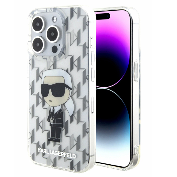 Накладка Lagerfeld 15 Pro PC/TPU Monogram NFT Karl lkonik Hard Transparent 3666339163495/NL