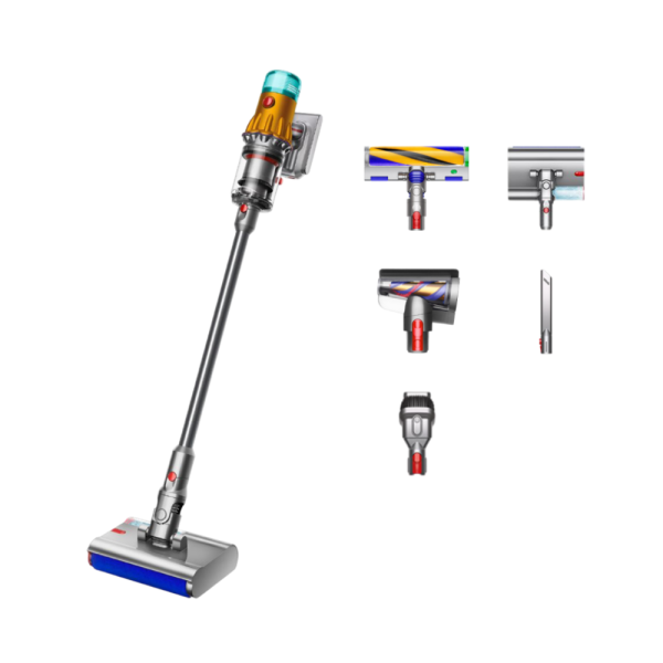 Вертикальный пылесос Dyson V12S Detect Slim Submarine Complete Yellow/Nickel (SV46)