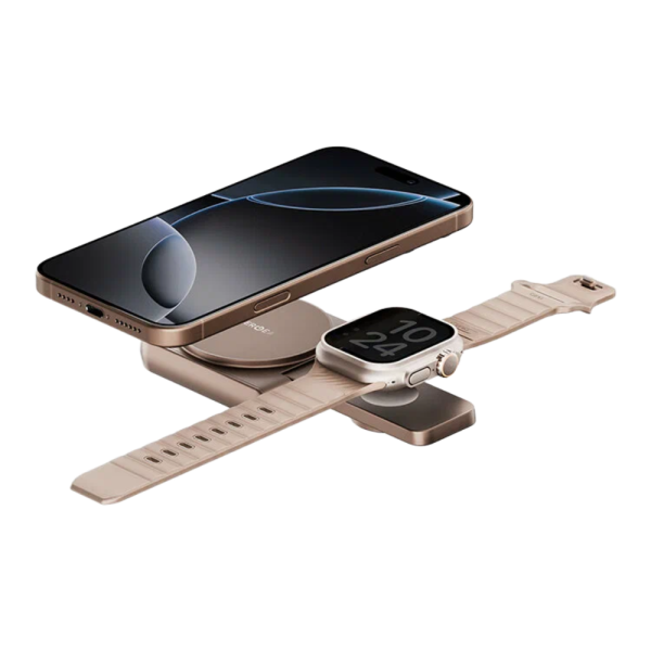 Беспроводное зарядное устройство EnergEA MagDuo 2 in 1 foldable QI2 magnetic iPhone+AW 17.5w