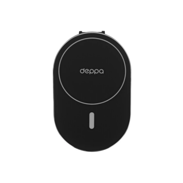Автомобильный держатель Deppa MagSafe Flat Qi магнитный черный 55203