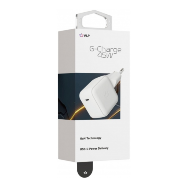 Сетевое зарядное устройство VLP G-Charge USB-C 45w PD QC белый 1074003